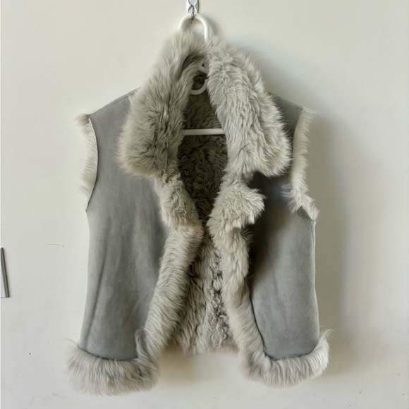 All saints Removable shearling leather jacket - Picture 2 of 13